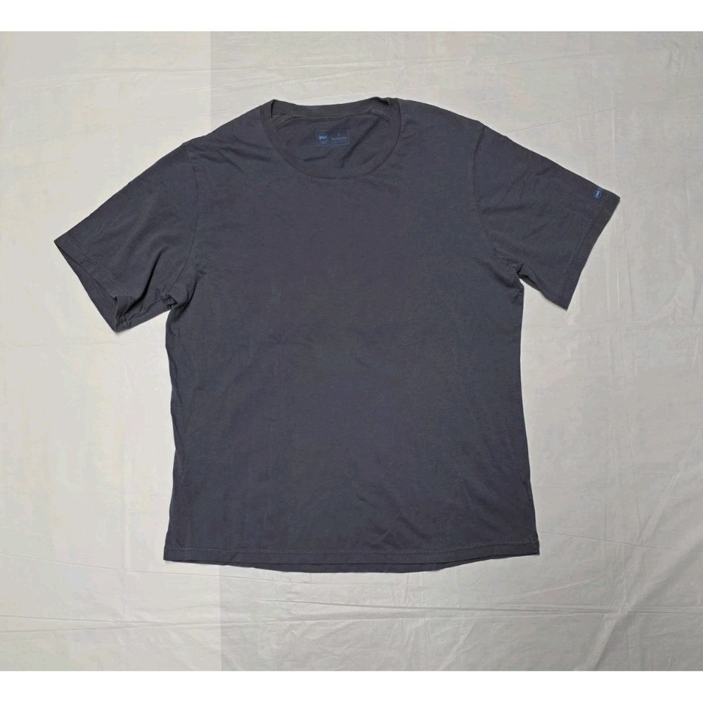 Janji Mens Runterra Bio Short Sleeve T Shirt Blue Gray Performance Size Small